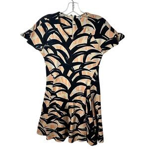 Kenzo Skater Dress Womens Size Medium Cotton Sweatshirt Vtg Y2K Navy Orange